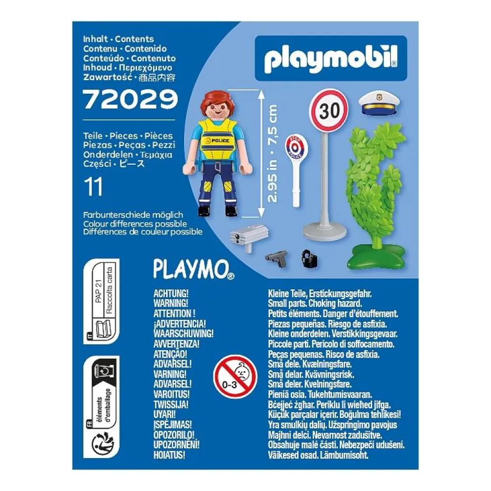 Playmobil Policier avec radar de vitesse Spécial Plus 72029^ La Ville, La Police Et Les Secours