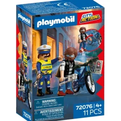 Playmobil Policier et voleur de vélo - City Action 72076^ La Ville, La Police Et Les Secours