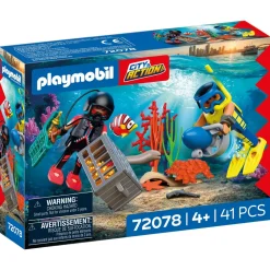Playmobil Policiers plongeurs et trésor - City Action 72078^ La Ville, La Police Et Les Secours