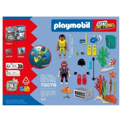 Playmobil Policiers plongeurs et trésor - City Action 72078^ La Ville, La Police Et Les Secours