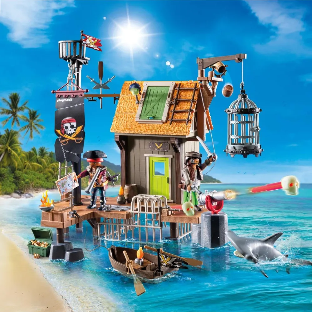 Playmobil Port et repaire de pirates avec prisons Pirates 71792^ Les Pirates, Chevaliers, Cowboys Et Indiens