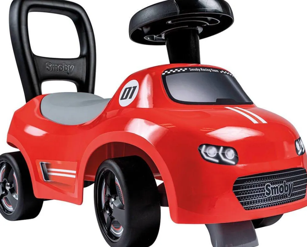 Smoby Porteur Auto En Couleur Rouge^ Trotteurs, Pousseurs, Porteurs Et Bascules