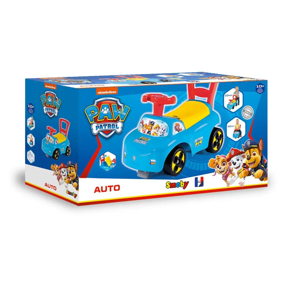 Smoby Porteur auto Paw Patrol La Pat'Patrouille^ Trotteurs, Pousseurs, Porteurs Et Bascules