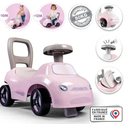 Smoby Porteur auto rose^ Trotteurs, Pousseurs, Porteurs Et Bascules
