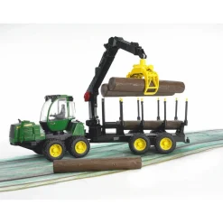 Bruder Porteur forestier John Deere 1210^ Véhicules Agricoles Et De Chantier