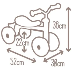 Smoby Porteur rookie rose^ Trotteurs, Pousseurs, Porteurs Et Bascules
