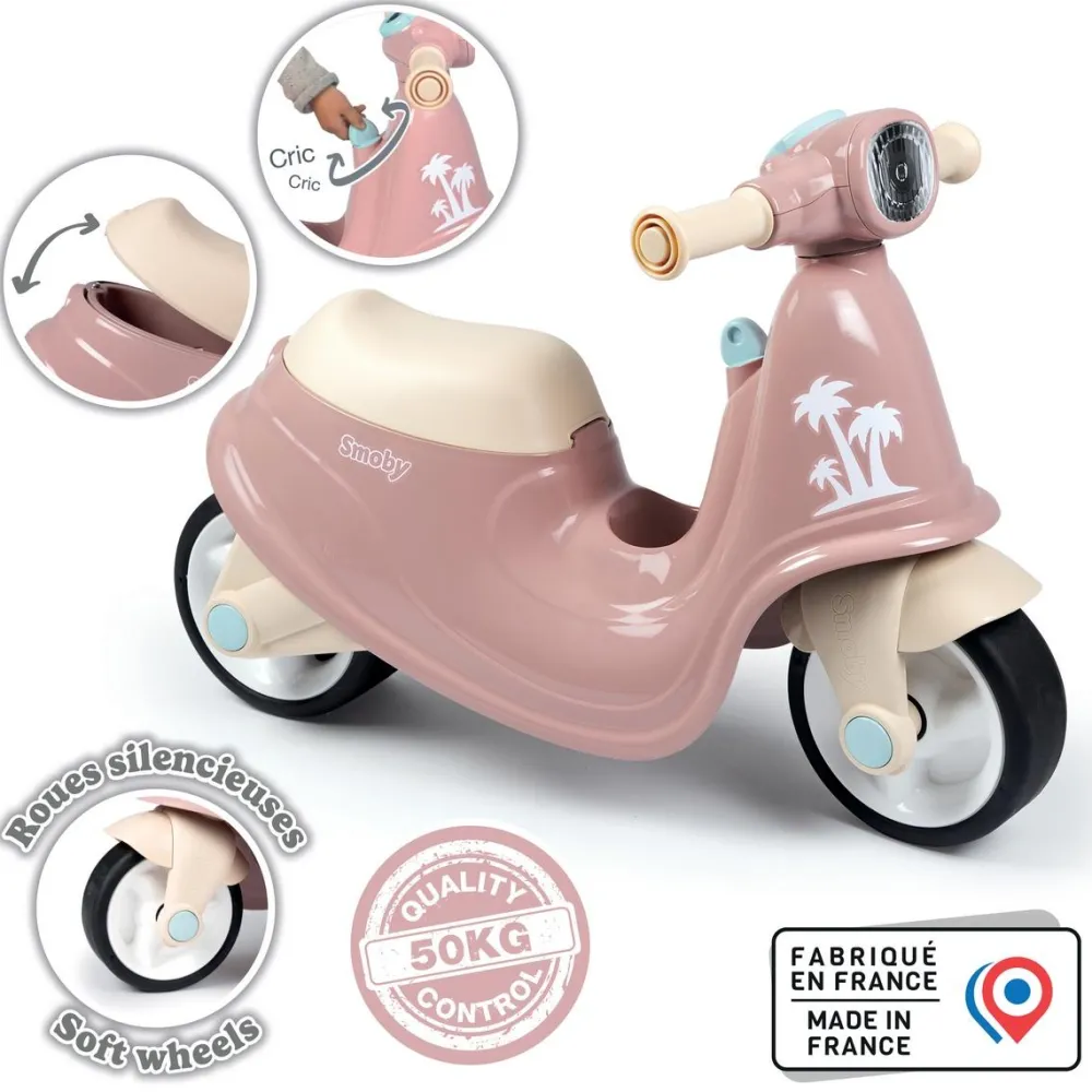 Smoby Porteur Scooter Rose^ Trotteurs, Pousseurs, Porteurs Et Bascules