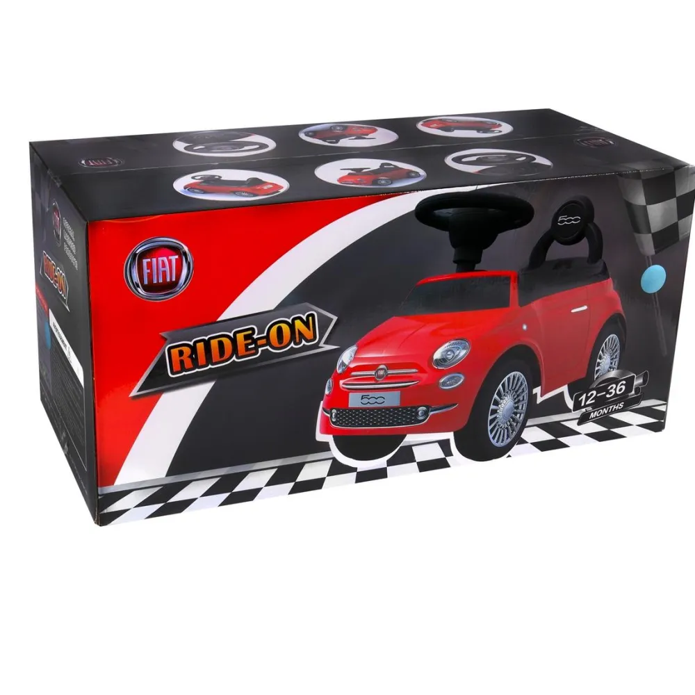 Varta Porteur Trotteur Rouge Fiat 500^ Véhicules D'Extérieur