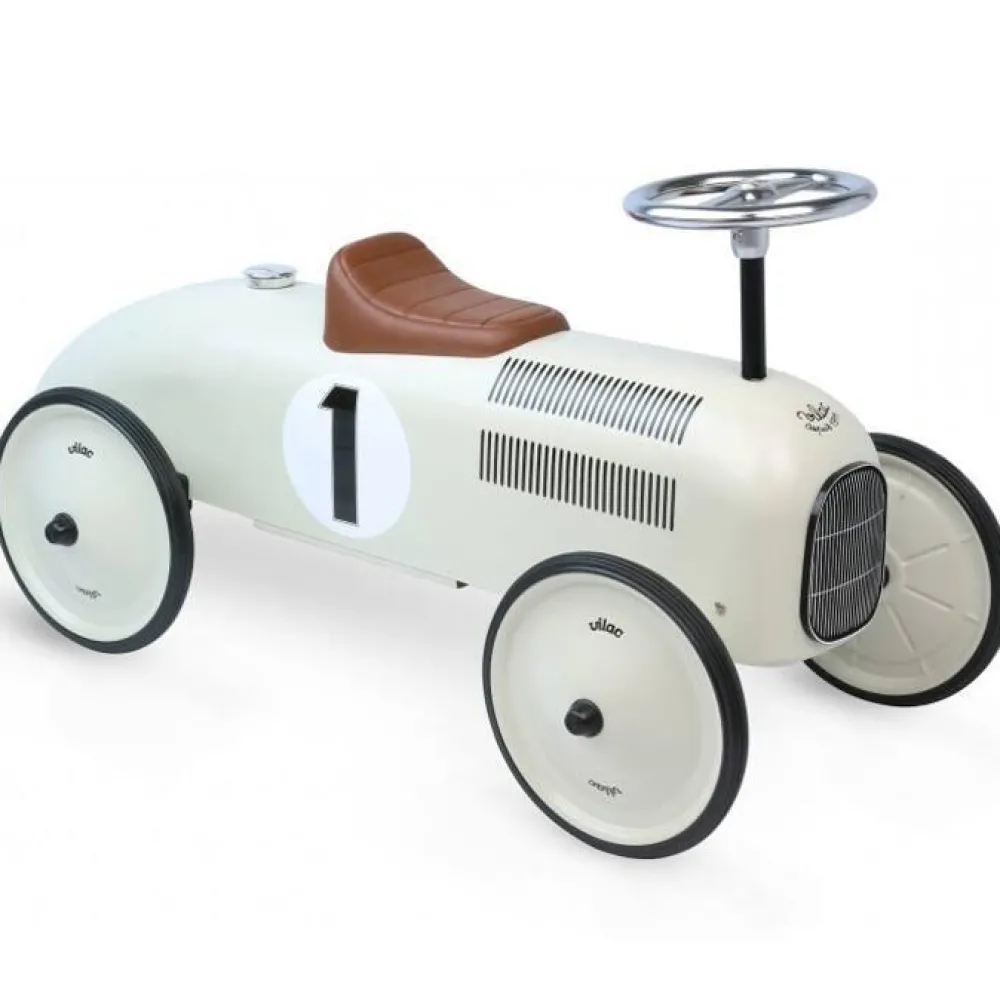 Vilac Porteur Voiture en métal : Blanc^ Trotteurs, Pousseurs, Porteurs Et Bascules