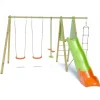 CAP Portique bois métal 2,30 mètres avec toboggan^ Maisons, Toboggans Et Jeux D'Extérieur