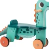 Janod Portosaurus - Porteur dinosaure en bois^ Trotteurs, Pousseurs, Porteurs Et Bascules