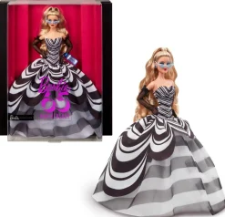 Mattel Poupée Barbie blonde 65e anniversaire - Barbie Signature^ Poupées Mannequins