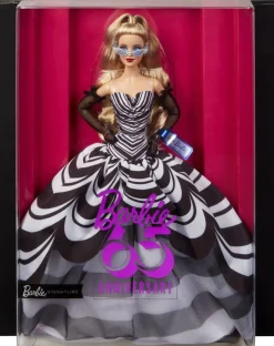 Mattel Poupée Barbie blonde 65e anniversaire - Barbie Signature^ Poupées Mannequins