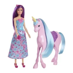 Mattel Poupée Barbie et sa licorne^ Poupées Mannequins