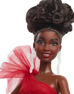 Mattel Poupée Barbie Joyeux Noel Brune^ Poupées Mannequins