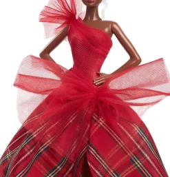 Mattel Poupée Barbie Joyeux Noel Brune^ Poupées Mannequins