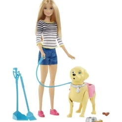 Mattel Poupée Barbie La balade du chien^ Poupées Mannequins
