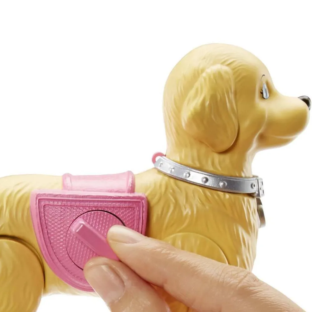Mattel Poupée Barbie La balade du chien^ Poupées Mannequins