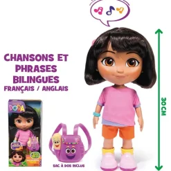 Spin Master Poupée Dora chante et explore - Dora l'exploratrice^ Poupées Interactives