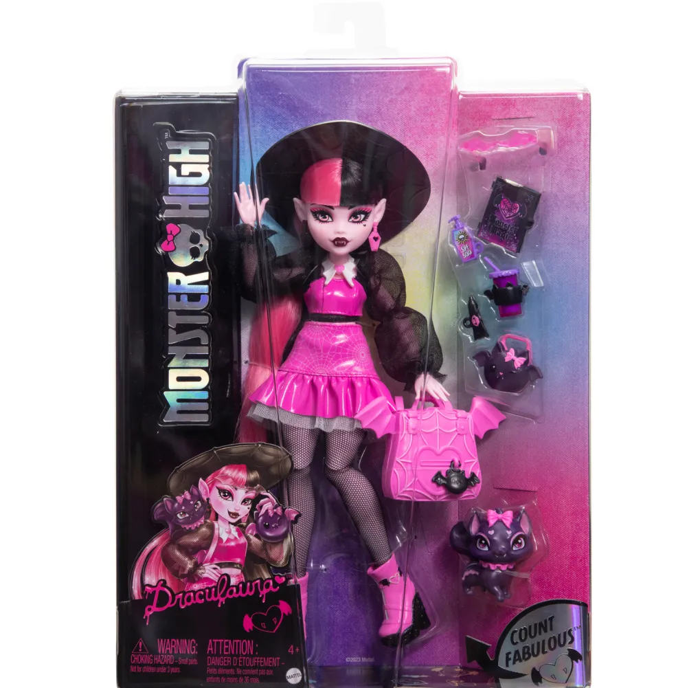 Mattel Poupée Draculaura Monster High^ Poupées Mannequins
