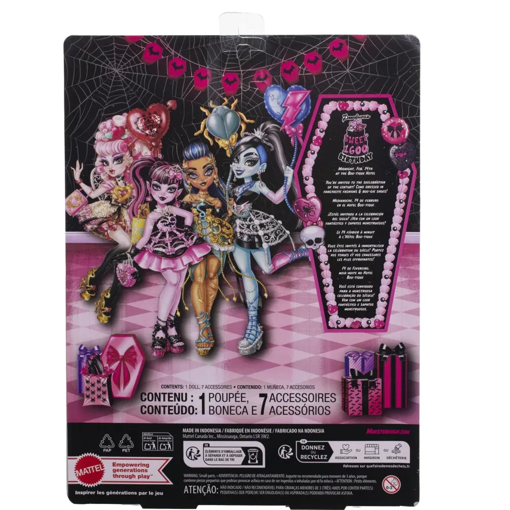 Mattel Poupée Monster High Anniversaire Draculaura^ Poupées Mannequins