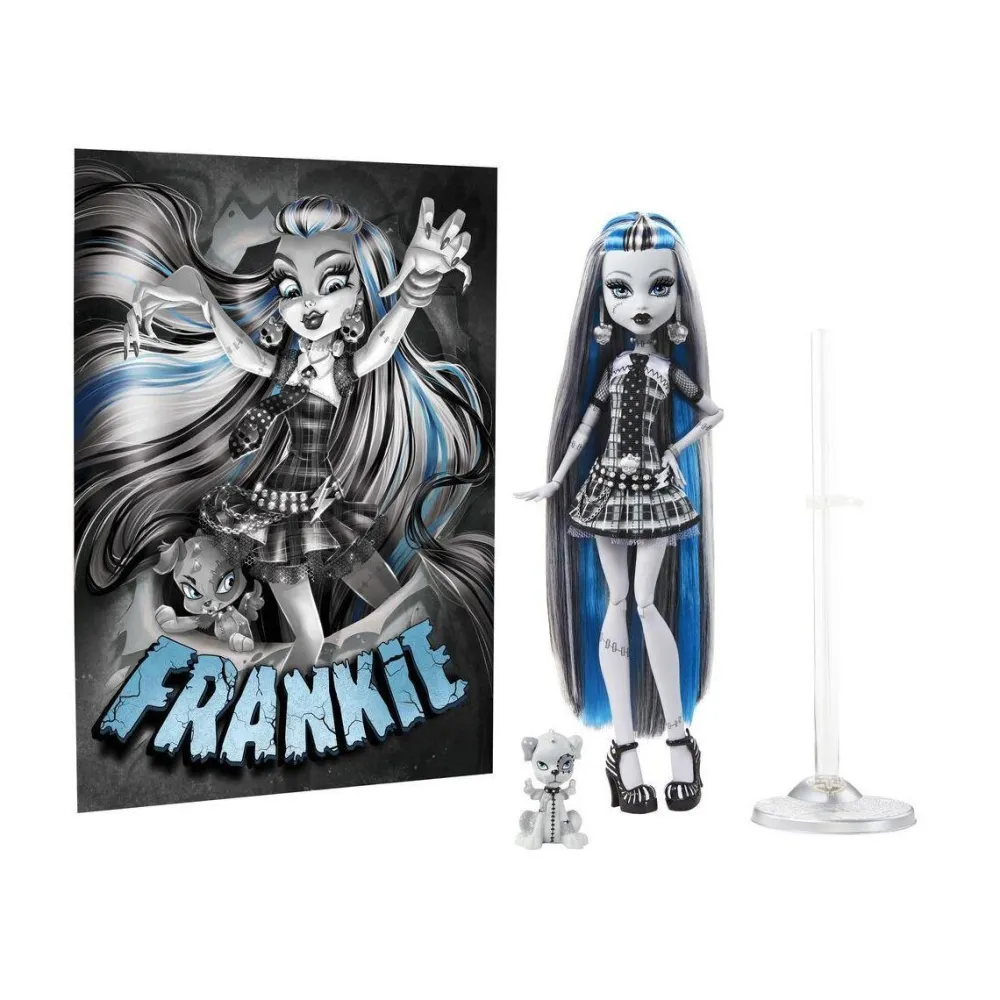 Mattel Poupée Monster High Drame au cinéma - Frankie Stein^ Poupées Mannequins
