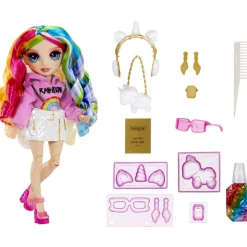 MGA Poupée Rainbow High Creative cristals - Amaya Raine^ Poupées Mannequins