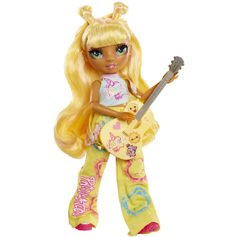 MGA Poupée Rainbow High Junior Groupe rock de l'école Sunny^ Poupées Mannequins