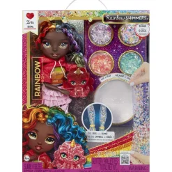 MGA Poupée Rainbow High Rainbow shimmers Iris Bow^ Poupées Mannequins