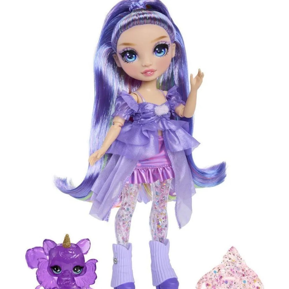 MGA Poupée Rainbow High Rainbow shimmers Violet Willow^ Poupées Mannequins