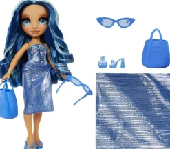 MGA Poupée Rainbow High Swim et Style - Skyler blue^ Poupées Mannequins