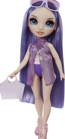 MGA Poupée Rainbow High Swim et Style - Violet^ Poupées Mannequins