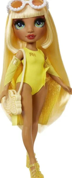 MGA Poupée Rainbox High Swim et Style - Sunny Jaune^ Poupées Mannequins