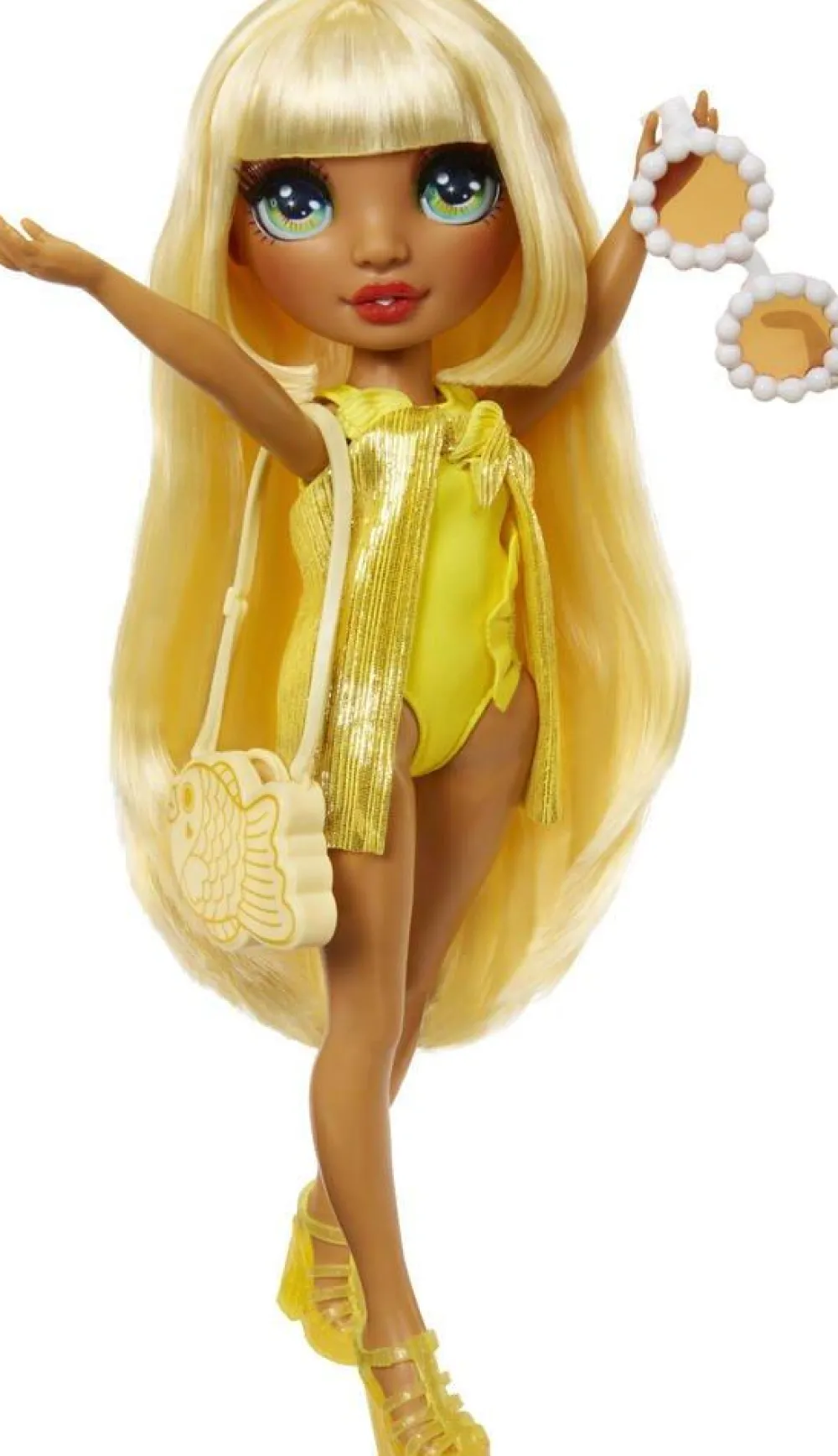 MGA Poupée Rainbox High Swim et Style - Sunny Jaune^ Poupées Mannequins