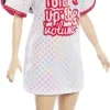 Mattel Poupee Barbie Fashionistas - Robe T-shirt^ Poupées Mannequins