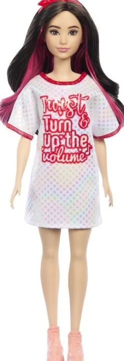 Mattel Poupee Barbie Fashionistas - Robe T-shirt^ Poupées Mannequins