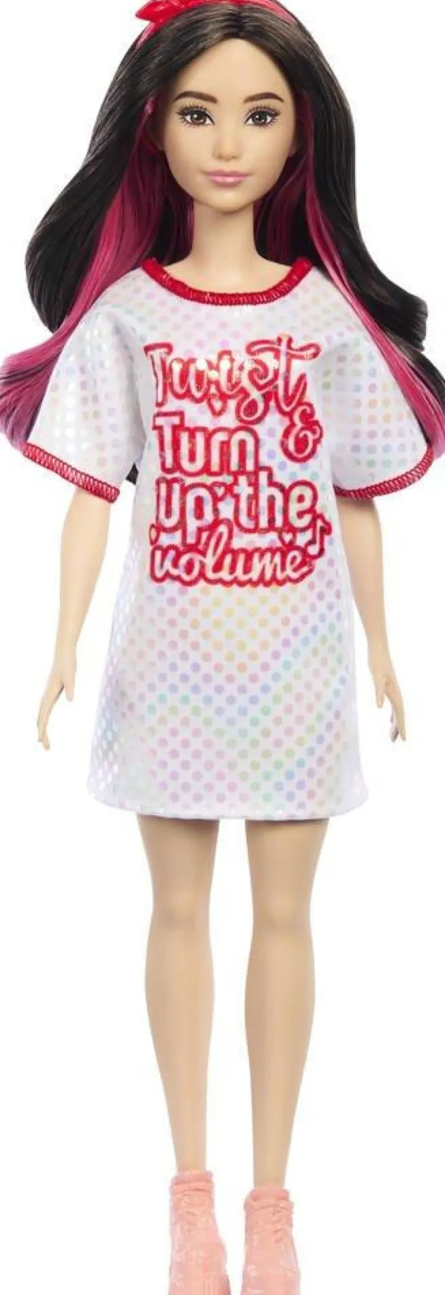 Mattel Poupee Barbie Fashionistas - Robe T-shirt^ Poupées Mannequins