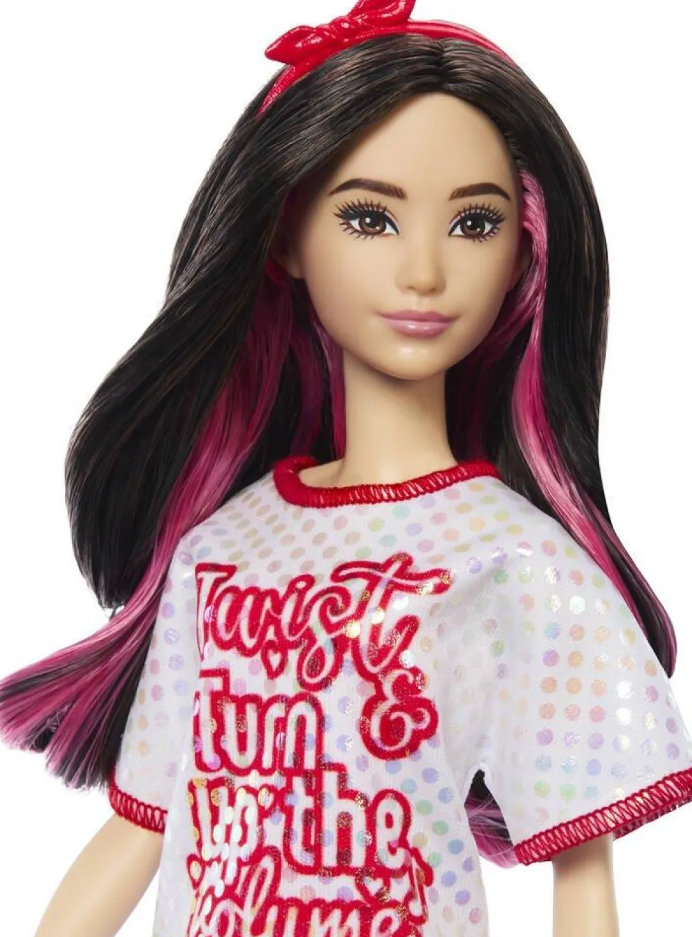 Mattel Poupee Barbie Fashionistas - Robe T-shirt^ Poupées Mannequins