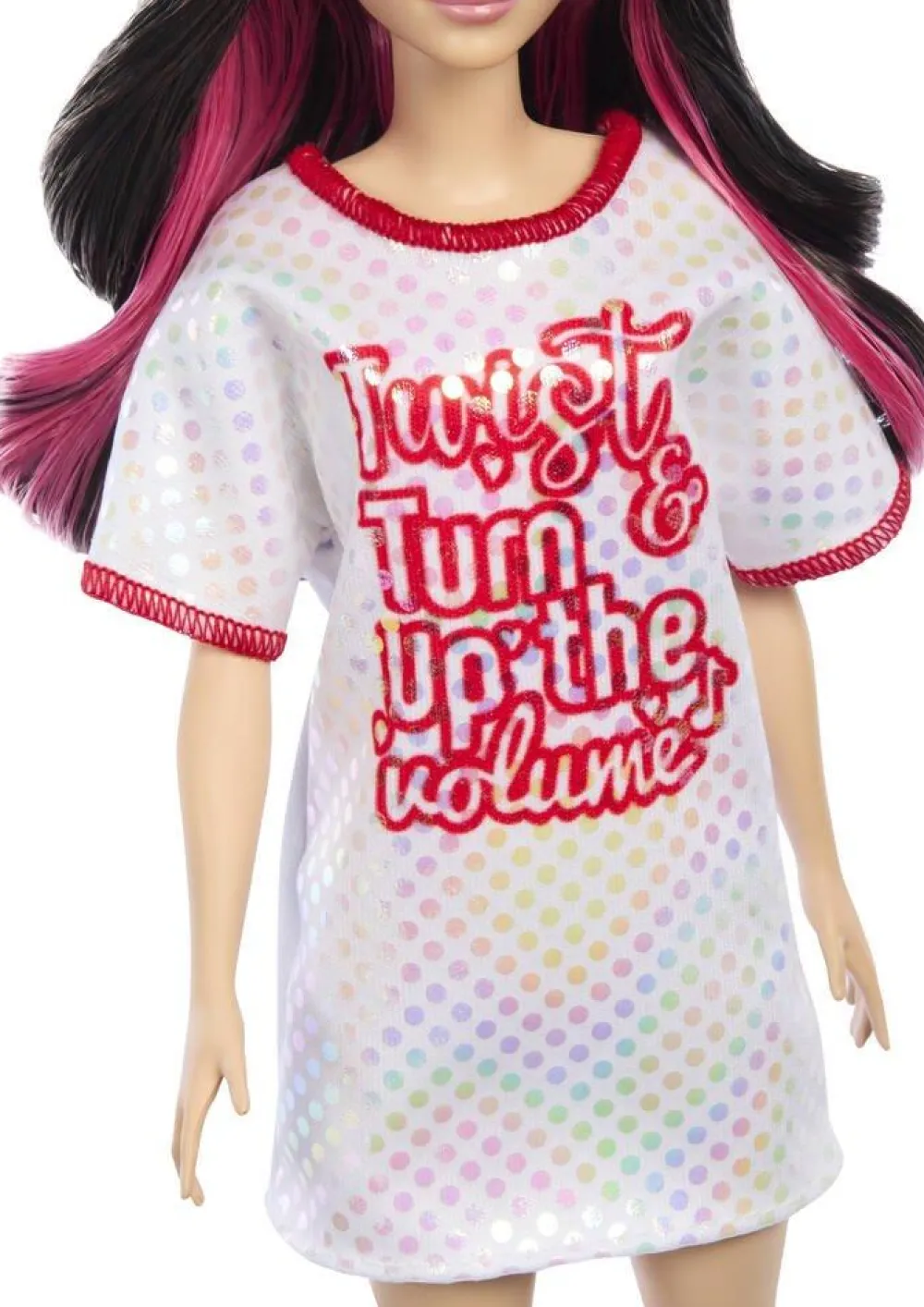 Mattel Poupee Barbie Fashionistas - Robe T-shirt^ Poupées Mannequins