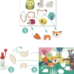 Djeco Premiers collages pour les tout petits^ Peinture