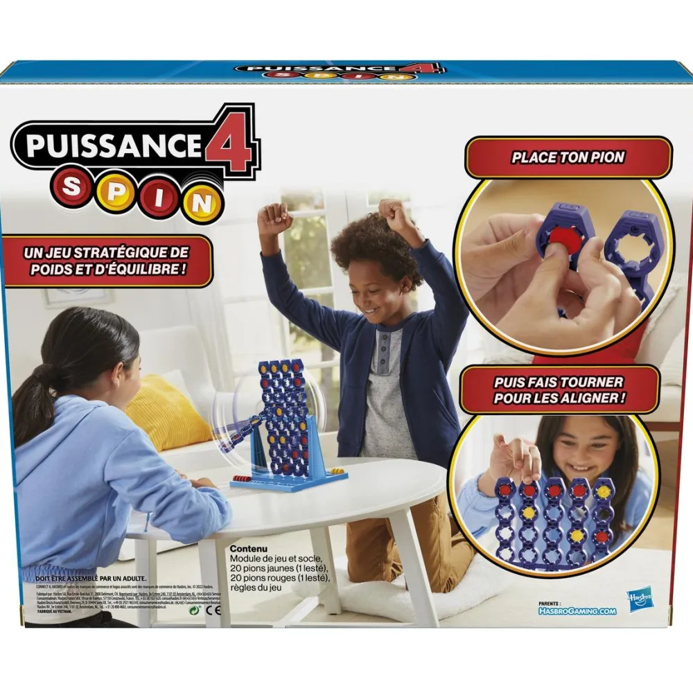 Hasbro Gaming Puissance 4 spin^ Jeux D'Action Et D'Adresse