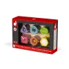 Janod Puzzle 6 cubes sensoriels^ Jouets À Encastrer Et À Empiler