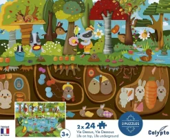 Sentosphu00e8re PUZZLE 24 PCS X2 VIE DESSUS/DESSOUS^Enfant Puzzles Bébés Et Enfants