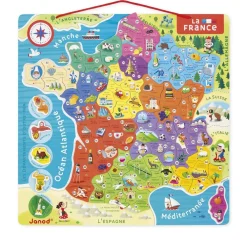 Janod Puzzle 93 pièces : La France magnétique^Enfant Puzzles Bébés Et Enfants