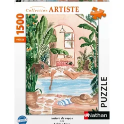 Nathan Puzzle 1500 pièces Instant de repos - Collection artiste^ Puzzles De 1500 À 1999 Pièces
