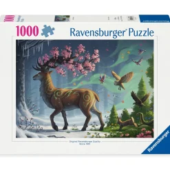 Ravensburger Puzzle 1000 pièces Le cerf du Printemps^ Puzzles De 1000 À 1499 Pièces