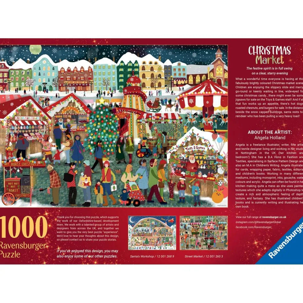 Ravensburger Puzzle 1000 pièces le Marché de Noël^ Puzzles De 1000 À 1499 Pièces