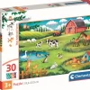 Clementoni Puzzle 30 pièces SuperColor - Animaux De La Ferme^Enfant Puzzles Bébés Et Enfants