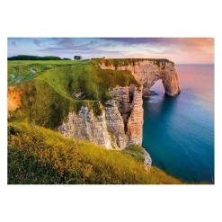 Nathan Puzzle 1000 pièces Vue surles falaises d'Etretat - Collection Des Racines et des Ailes^ Puzzles De 1000 À 1499 Pièces
