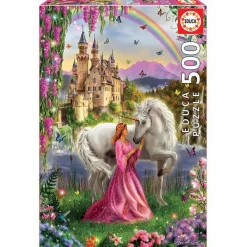 Educa Borras Puzzle 500 Pieces Fée Et Licorne^ Puzzles De 500 À 999 Pièces